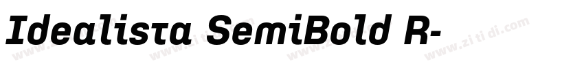 Idealista SemiBold R字体转换 Idealista SemiBold R字体转换